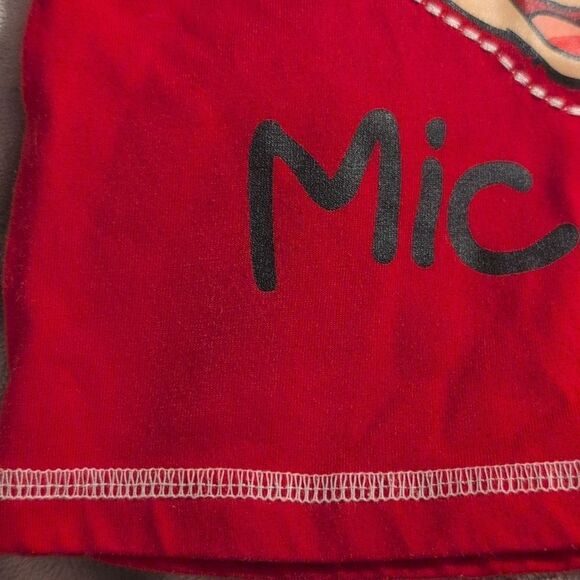 Disney Mickey Mouse vintage 2 piece set short sleeve top & shorts infant 6/9 - Picture 4 of 5